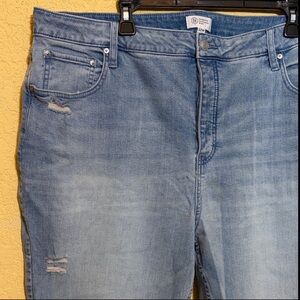 Candace Cameron Bure Light Blue Distressed Jeans